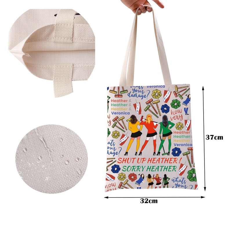 ZJXHPO Heathers Musical Tote Bag Shut Up Heather Sorry Heather