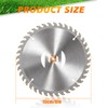 HUAREW 7Pcs 6" 40T Carbide Weed Wacker Blades w/Nut for
