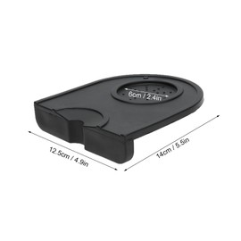 Chazcool Estera para Manipular Café, Esterilla de Café Tamper Holder, Soporte Multi-Función Espesar Antideslizante Resistencia A Desgaste, Almohadilla Espresso de Silicona(Negro)
