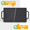 GGC Cast Iron Reversible Grill Griddle，Double Sided Grill Pan Perfect