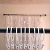 20 Pack White Curtain Rings with Clips, Curtain Hooks Hangers
