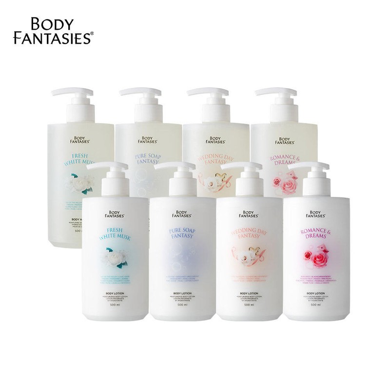 Body Fantasies 바디판타지 모이스처라이징 바디워시&로션 세트 [퓨어솝] Body Fantasy Moisturizing