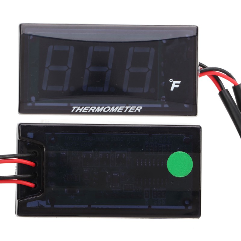 Water Temperature Gauge Fahrenheit Degree LCD Backlit Display Waterproof Water