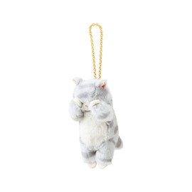 LIV HEART 17036-72 Ribuhahato Mascot, Kubinekko Sabatra (Total Length: Approx. 3.9 inches (10 cm)), Cat Key Chain
