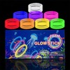100 pcs Glow Stick, Glow Party Supplies with Connectors to