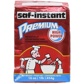 SAF Instant Premium Yeast 16 Oz, (Single Pack)