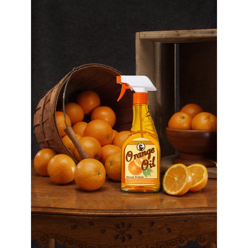 Howard Products ORS016 Orange Oil Wood Polish, 16 oz