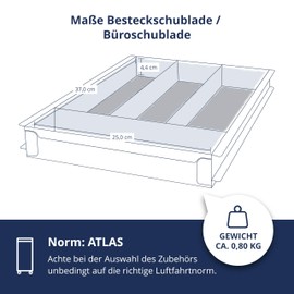 VanDeBord Cutlery Drawer/Office Drawer (Atlas), Accessories for Aircraft Trolleys, Airline Trolleys
