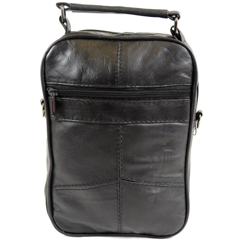 Mens/Ladies Super Soft Nappa Leather Shoulder/Carry Travel/Flight Bag with Multiple