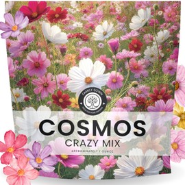 Crazy Cosmos Mix - Large 1 Ounce Packet - 5,000 Flower Seeds for Planting - Cosmos bipinnatus