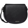 Replay Ladies Faux Leather Shoulder Bag, 098 Black
