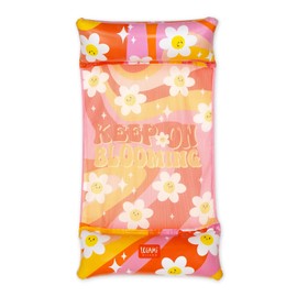 Legami - Inflatable Hammock, Floating Hammock for Pool, Inflatable Lounger, Supports up to 80 kg, Mattress Hammock Sea, 74 x 135 cm, Daisy, Pink