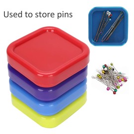 GLOGLOW Estuche magnético para Agujas, 4 Piezas Caja de Agujas magnéticas Estuche Almacenamiento alfiletero Costura magnético Caja de Agujas de succión de Bricolaje Estuche de Agujas