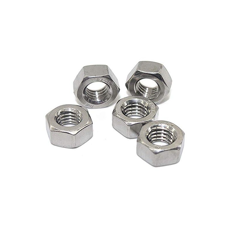M2.5 Pack of 100 V2A Hexagon Nuts DIN 934 /