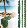 6 Pcs Artificial Palm Leaves Table Runners, 72 Inch Tropical