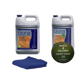 Bona Pro Series Hardwood Floor Cleaner [1 Gallon of Refill and 1 Gallon of Concentrate]