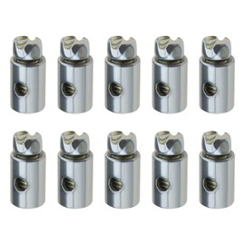 SING F LTD 5PCS Throttle Cable Stops Brake Cable Ends Round Body Wire Stops 2mm Wire Hole Diameter for Go-Kart Bicycle Motorcycle Scooter Lawn Mower