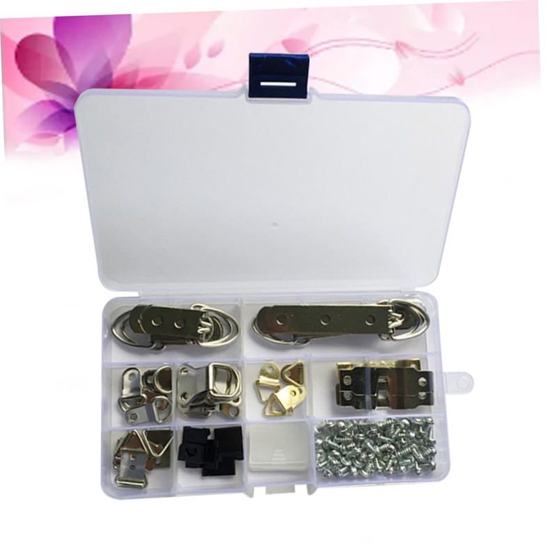Operitacx 96Pcs Picture Frame Hanging Hooks Kit Photo Hanger with