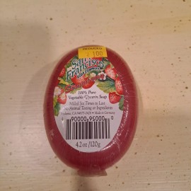 San Francisco Soap Company Fresh Peach or Strawberry Soap Bar Vintage 90s NOS - Strawberry