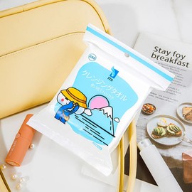 ITO Cleansing Towels, Disposable Handkerchiefs, Set of 15 Pieces, Set of 6, For Business Trips, Travel, Outdoors, Camping, Picnics, Portable, Disposable Towels, Face Washing, Facial Towels, Hand