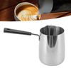 Long Handle Coffee Toroid Pitcher 304 Stainless Steel Rustproof Smoother