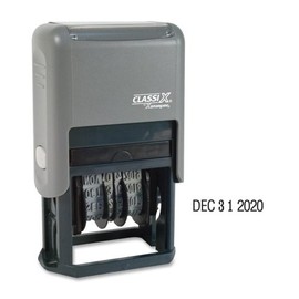 Xstamper ClassiX Self-Inked 4-Year Dater - Date Stamp - Black