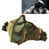 Steel Mesh Protective Face Shield Half Face Oxford Cloth Breathable