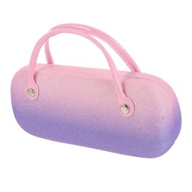 Veemoon Compact Hard Shell Glasses Case for Boy Girl and Women Wear-resistant Folding Eyewear Holder Stylish Portable Sunglass Organizer for Travel Coin Purse and Handbag Use Design