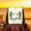 WCGXKO Funny Pickleball Gift Pickle Messenger Bag Trendy Pickleball Gift