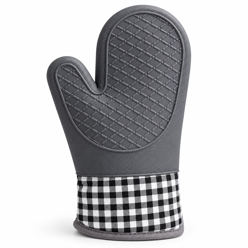 Silicone Oven Mitt for Cooking and Baking – Heat-Resistant Non-Slip