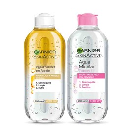 Garnier Skin Active Kit Micelar Todo en 1 y Bifásica 400ml, 869 grams, 800 mililitro