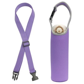 Futakuchi Water Bottle Cover, Insulated, 16.9 fl oz (500 ml), 600 ml, For Thermos, Plastic Bottle Holder, Handbag, Crossbody Strap, Water Bottle, Thermal Case, 28.5 fl oz (800 ml), For Bottles, Pouch,