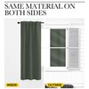NICETOWN Bedroom Blackout Curtain Panels - (Dark Mallard Color) 52