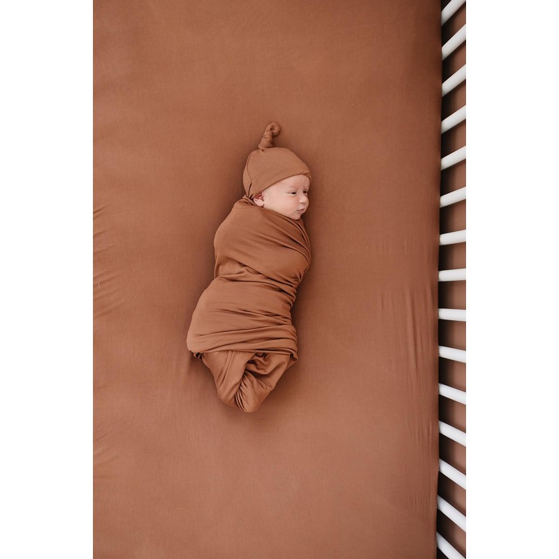 Mebie Baby Stretch Sheet (Rust)