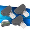 3 Sets RJ45 Male to 8 Pin Screw Terminal Connector