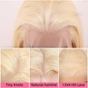 613 Blonde Bob Wig Human Hair 13x4 HD Transparent Lace