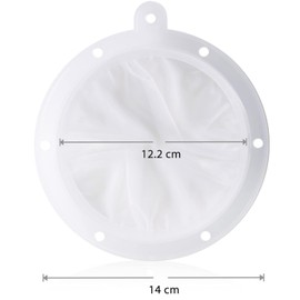 Kalave 14cm Food Filter Strainer, BPA-Free 200 Mesh Food Grade Filter Mesh, Strainer Compatible with 13cm Funnels, Perfect for Filtering Oils, Coffee, Tea, Juice, Wine, Milk