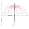 ThreeH Elegant Arch Umbrella Windproof Thick Transparent Cherry Cute Design