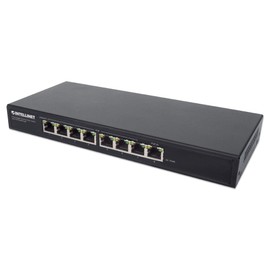 Intellinet 8-Port Gigabit Ethernet PoE+ Switch with PoE Passthrough - 85W PoE Budget, 30 W per Port, 16 Gbps Switch Fabric - 3 Yr Mfg Warranty-561679