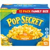 Pop Secret Double Butter Microwave Popcorn 12ct (3.2oz Bags), 38.4oz