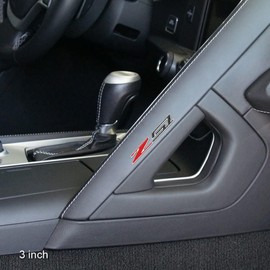 West Coast Corvette / Camaro C6, C7, C8 Z51 Badge Emblem Domed Decal - Carbon Fiber Look w/Chrome Trim for 2005-2025 Corvettes (3 inch)