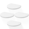MIHORLIFE 19.3X15cm Wooden Round Floating Shelves, Compact Style Mini Wall