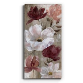 Renditions Gallery Canvas Flower Wall Art Home Paintings & Prints Colorful Rose Garden Glam Modern Romantic Botanical Artwork Decorations for Bedroom Office Kitchen - 20"x40" LT43