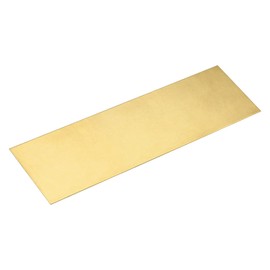 uxcell Brass Sheet, 12" x 4" Metal Sheets 0.03" Thickness H62 Brass Plates for DIY Crafts, Electrical, Repairs, Industry