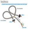 Lemfema Y Type Splitter Propane Tank Converter Adapter Hose with
