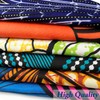 Qililandiy 12 Pieces African Fabric Fat Quarters African Ankara Wax