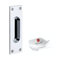 Beschläge Hamburg Bauhaus SM 216-970 MPC Sliding Door Fitting for Sliding Doors with Handle Shell, Polished Chrome, Pack of 1