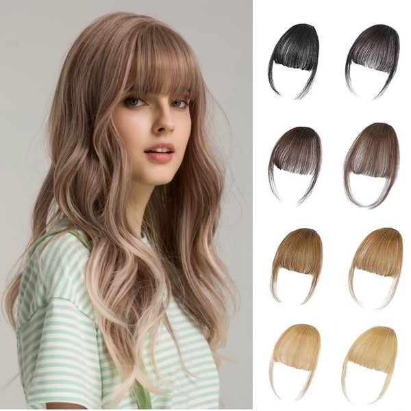 Clip in Bangs, Wispy Bangs with Temples Hairpieces, Hair Bangs
