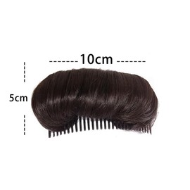 Hair Puff, Invisible Fluffy Hair Pad for Short Long Hair Natural Hair Bump Clip for Volume DIY Heighten Hair Bump Breathable Hair Puff for Women Girls Black, Hair Bun Invisible False Hair (brown)