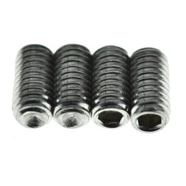 Dopro 100 Pcs Metric M3 x 6mm Stainless Steel Guitar Bridge Saddle Height Adjustment Screws Fits Fender Stratocaster / Telecaster